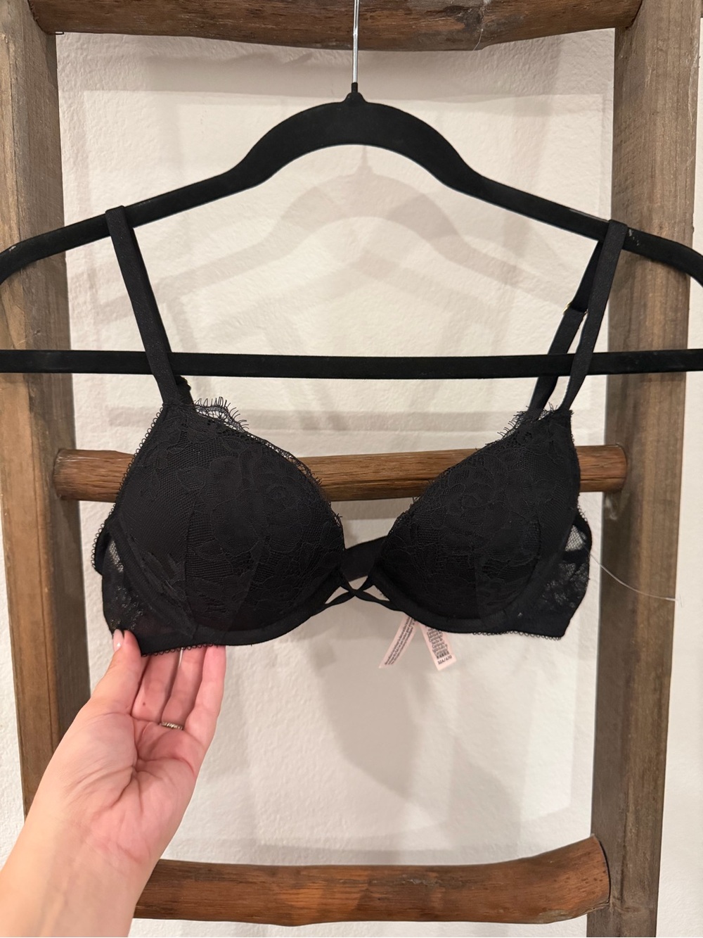 Very Sexy Extreme Push Up Lace Push-Up Bra - Black